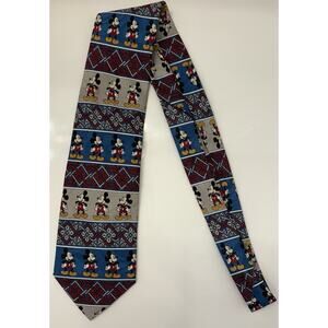 Vintage Disney Mickey Mouse Tie Mickey Unlimited Balancine Inc 58 Inches Stripe